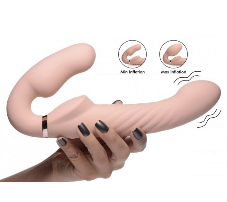 Swirl Vibrating Strapless Strap-On - Strap-U