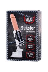 Sex machine Sekster, MotorLovers, ABS, black, 29 cm