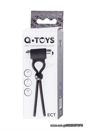 A-Toys Erection enhancing lasso Ect , black, silicone, 14cm