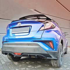 Diffuser Πίσω Προφυλακτήρα Για Toyota C-HR 2016-2019 Γυαλιστερό Μαύρο Maxton Design Από Abs Πλαστικό 1 Τεμάχιο 