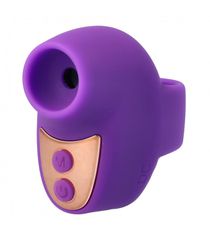 Mini clitoral sucker for finger rechargeable via USB cable - Purple