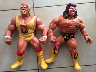 1990 Titan Sports ultimate warrior and Hulk Hogan 12” Talking Vintage Action Figure WWF ΦΙΓΟΥΡΕΣ 1990