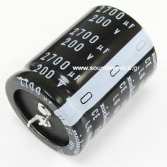 ΠΥΚΝΩΤΗΣ ΗΛΕΚΤΡΟΛΥΤΙΚΟΣ 2700uF 200V 85C ΠΛΑΚΕΤΑΣ D35x45mm NICHICON