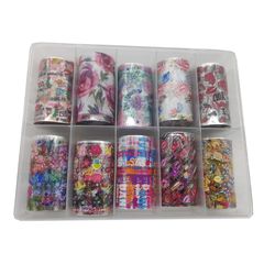 FOIL NAIL ART ΣΕ ΚΑΣΕΤΙΝΑ 10 ΤΕΜΑΧΙΩΝ