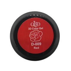 QBD 3D COLOR GEL COLOR DRAWING GEL SOAK OFF 5ML RED D-009