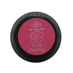 QBD 3D COLOR GEL COLOR DRAWING GEL SOAK OFF 5ML DARK PINK D-006