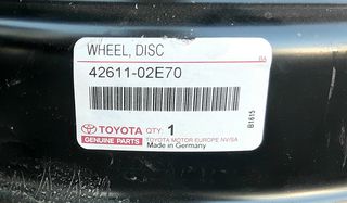 Ζάντες χαλύβδινες 16" από Toyota, 5x114.3, 4 τεμάχια-thumb-5