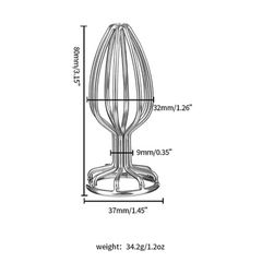 Metal Medium Anal Plug-thumb-3