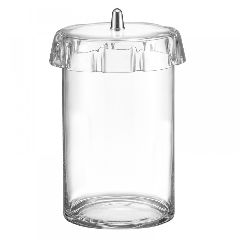Γυάλα Φ15x30Υ κύλινδρος με Plexiglass Gofre με καπάκι διαφανές