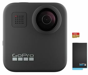 GoPro CHDHZ-202-RX Max Action Camera 5K Λήψης 360° με WiFi Μαύρη με Οθόνη 2"