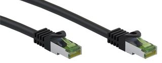 GOOBAY καλώδιο S/FTP CAT 8.1 61097, copper, AWG 26, LSZH, 7.5m, μαύρο