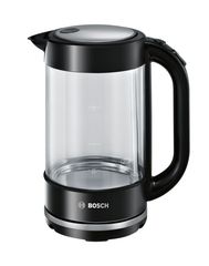 Bosch TWK70B03 electric kettle 1.7 L 2400 W Black, Transparent