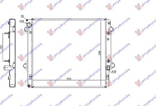 ΨΥΓΕΙΟ 3.0 +/- A/C A/T (65x59.8x3.6) ΚΛΕΙΣΤΟ ΚΥΚΛΩΜΑ για TOYOTA LAND CRUISER PRADO 120 (J12) 02-11