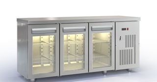 ΠΡΟΣΦΟΡΑ!!! PSM18060GL Ψυγείο πάγκος συντήρησης 180X60X87cm με 3 κρυστάλλινες πόρτες GN