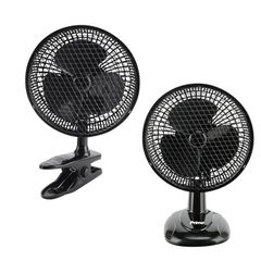 Primo PRTF-80540 Ανεμιστήρας Επιτραπέζιος 2σε1 6'' 15εκ. Μαύρος