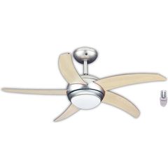 Primo PRCF-80283 Ανεμιστήρας Οροφής 44'' 110εκ. Με Τηλεχειριστήριο 1Φως 5Φτερά Οξιά