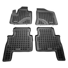 Hyundai Santa Fe (2006-2012) λαστιχένια μαύρα πατάκια σκαφάκια Rezaw Plast - 4τμχ