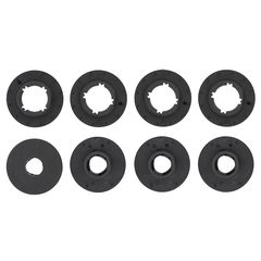 Κουμπώματα Rezaw Plast για Opel/Fiat/Alfa Romeo μαύρα - 4τμχ. για 2 πατάκια