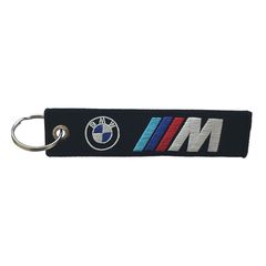 Υφασμάτινο κεντητό μπρελόκ με λογότυπο BMW M μαύρο