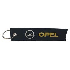 Υφασμάτινο κεντητό μπρελόκ με λογότυπο Opel μαύρο