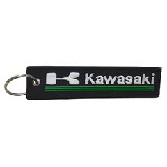 Υφασμάτινο κεντητό μπρελόκ με λογότυπο Kawasaki μαύρο