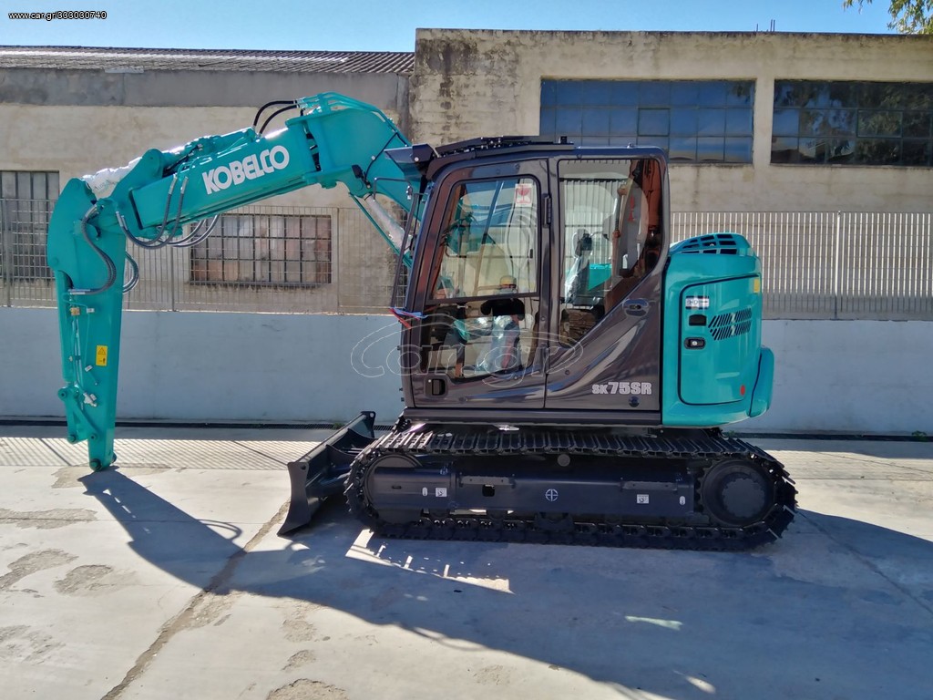 Εκσκαφέας Με Ερπύστριες Kobelco 2024 SK75SR-7 Side Drain