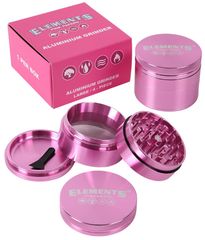 Elements Grinder Τρίφτης Pink 63mm Aluminium - 4 Parts