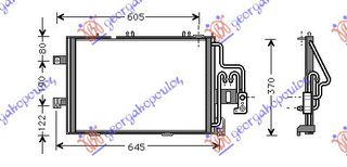 Ψυγειο A/C -03 (54x38x1.6) Opel Combo 00-12 - 028606400