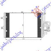 Ψυγειο A/C 1.7Di Πετρ (54x38) -03 Opel Combo 00-12 - 028606435