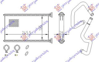 Ψυγειο Καλοριφερ (B) +/-ΑC (135x245) (MAZI Me Τις ΣΩΛΗΝΕΣ) Dodge Nitro 07- - 054106500