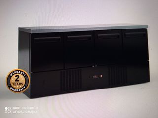 ΠΡΟΣΦΟΡΑ!!! PSM18060DM/BLC Ψυγείο πάγκος συντήρησης μαύρο, με 4 πόρτες μηχανή κάτω, 180X60X87cm