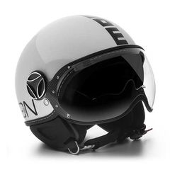 MOMO FGTR EVO MOMO E2205 - WHITE QUARZ/BLACK κράνος Jet-thumb-1