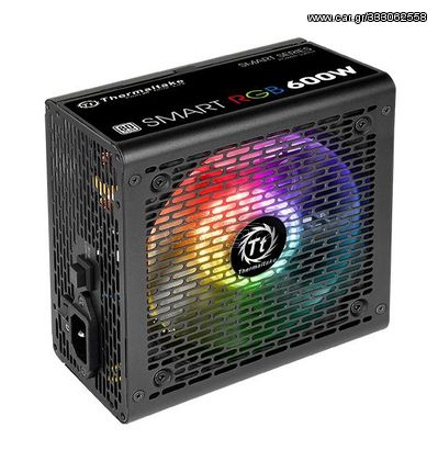 THERMALTAKE τροφοδοτικό PC Smart RGB, 600W, 80 Plus Standard, Active PFC