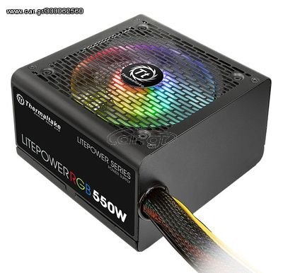 THERMALTAKE τροφοδοτικό PC Litepower RGB, 550W, Non Modular, Active PFC