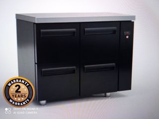 ΠΡΟΣΦΟΡΑ!!! PS10560/4SIR/BLC Ψυγείο πάγκος συντήρηση μαύρο, με 4 συρτάρια χωρίς μηχανή 105x60x87cm