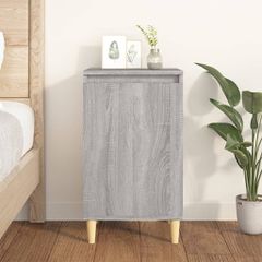 Κομοδίνο Γκρι Sonoma 40x35x70 εκ. από Επεξεργασμένο Ξύλο 819640
