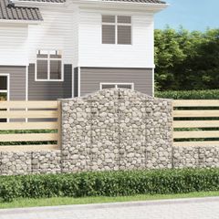 Συρματοκιβώτιο Τοξωτό 200x50x160/180εκ. από Γαλβανισμένο Χάλυβα 153398