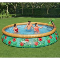 Bestway Φουσκωτή Πισίνα Fast Set Inflatable Paradise Palms 457x84 εκ. 92846