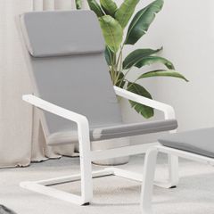 Πολυθρόνα Relax Ανοιχτό Γκρι Υφασμάτινη 351054
