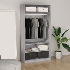 Ντουλάπα Γκρι Sonoma 100 x 50 x 200 εκ. από Επεξεργασμένο Ξύλο 826615