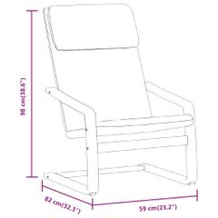 Πολυθρόνα Relax Μαύρη Υφασμάτινη 351058-thumb-8