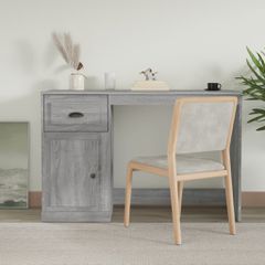 Γραφείο με Συρτάρι Γκρι Sonoma 115x50x75 εκ. Επεξεργασμένο Ξύλο 816478
