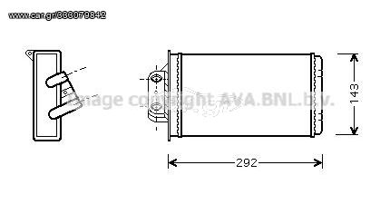 ΨΥΓΕΙΟ ΚΑΛΟΡΙΦΕΡ ΚΑΙΝΟΥΡΙΟ FIAT PALIO 1996-2004, SIENA 2001-2009, STRADA 2000- (247X140X42) AVA FT6273 DENSO DRR09050 MAHLE AH215000S NISSENS 71454 NRF 54268 46723061