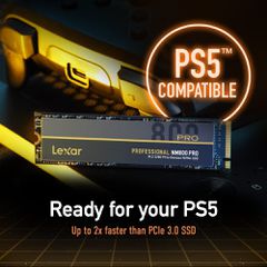 Για PS5 SSD Lexar Professional 1TB NM800 PRO M.2 2280 PCIe Gen4x4 NVMe SSD for Gamers and Creators (LNM800P001T-RNNNG)