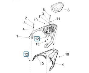 Κλίπς Piaggio MP3 300 YOUrban LT RL-Sport NOABS E4 2017-2018 157716