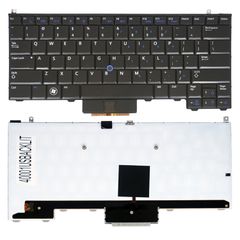 Πληκτρολόγιο Laptop Keyboard για Dell Latitude E4310 P6VGX 0P6VGX PK130AW2A00 NSK-DS0UC PK130AW2A11 141632-001 0C0YTJ US No Frame Backlight Pointer Black (Κωδ.40001USBACKLIT)