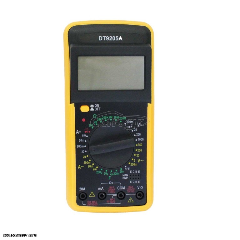 ΨΗΦΙΑΚΟ ΠΟΛΥΜΕΤΡΟ DT9205A 4018