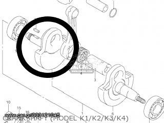 Αντίβαρο Στροφάλου δεξί Suzuki DRZ400 2001-2004