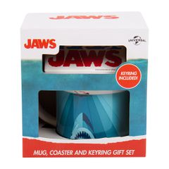 JAWS - Gift Box - Mug 250 ml + Coaster + Keyring-thumb-1