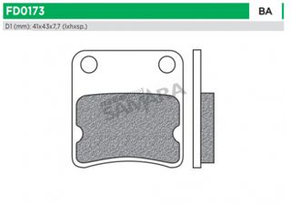 Τακάκια φρένων NEWFREN FD0173BA